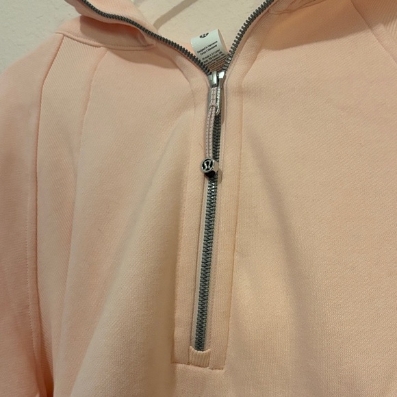 Lululemon Blush Quartz Scuba Oversized Half-Zip Long Hoodie - Picture 3 of 6